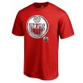 Men's Edmonton Oilers Fanatics Branded Red Canada Wave T-Shirt