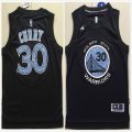 Golden State Warriors #30 Stephen Curry Black Fashion NBA Jersey