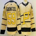 Adidas Pittsburgh Penguins #59 Jake Guentzel Cream 2023 Winter Classic Blank Jersey