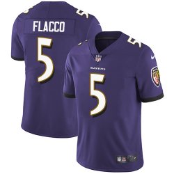 Baltimore Ravens #5 Flacco Nike purple Color Rush Limited Jersey