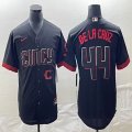 Nike Cincinnati Reds Elly De La Cruz black majestic baseball jerseys Joint name-BD 04