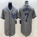 Nike New York Yankees #7 Mickey Mantle Hemp gary baseball jerseys-BD 01