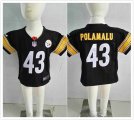 Nike Pittsburgh Steelers #43 Troy Polamalu black children NFL Jerseys