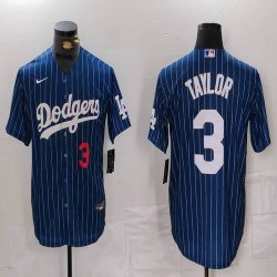 Nike Dodgers #3 Chris Taylor blue majestic baseball Jerseys-BD 02