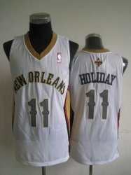 new orleans pelicans HOLIDAY 11# white NBA jersey