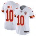 Women Nike Kansas City Chiefs #10 Hill white Color Rush Limited Jerseys