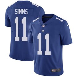 New York Giants #11 Phil Simms blue Nike Color Rush Limited Jersey