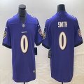 Nike Baltimore Ravens #0 Roquan Smith purple Color Rush Limited Jersey