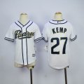 San Diego Padres #27 Matt Kemp white majestic mlb baseball jerseys