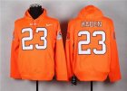 Nike #23 Cleveland Browns Joe Haden orange nfl Hooded Sweatshirt