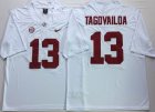 Alabama Crimson Tide #16 Tua Tagovailoa white College Football Color Rush Limited Jersey