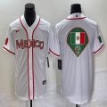 2023 World Cup Mexico blank white majestic baseball jerseys 15