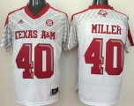 Texas A&M Aggies #40 Von Miller White College Football Authentic Techfit Jerseys