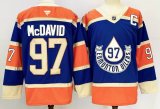 Edmonton Oilers Connor Mcdavid #97 blue blue Ice Hockey jerseys C patch-PD