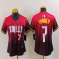 Women Nike Philadelphia Phillies #7 Trea Turner red majestic baseball jersey city version 01