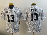 Youth San Francisco 49ers #13 Brock Purdy Nike Arctic Camo 2024 Salute to Service Limited Jersey