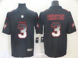 Nike Buccaneers #3 Jameis Winston black Color Rush Limited Jersey Fireworks version