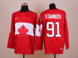 2014 NHL Canada team STAMKOS 91 red hockey jerseys