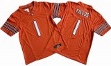 Chicago Bears 1# Justin Fields Orange Nike Vapor F.U.S.E. Limited Jersey