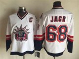 2015 New York Rangers #68 Jaromir Jagr white hockey Jersey C patch