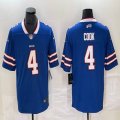 Nike Buffalo Bills #4 James Cook blue Color Rush Limited Jersey-BD