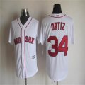 Boston Red Sox # 34 David Ortiz white basebll jersey