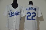 Youth Nike Los Angeles Dodgers 22 Clayton Kershaw white majestic baseball jerseys