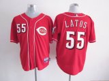 Cincinnati Reds #55 Mat Latos Red MLB Jerseys