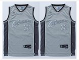 2014 Cleveland Cavaliers LeBron James #23 gray Swingman nba jerseys