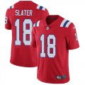 Patriots #18 Slater Nike red Color Rush Limited Jersey