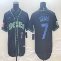 2023 World Cup Mexico #7 Julio Urias black majestic baseball jerseys 26