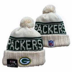 2024 Green Bay Packers beige green NFL Sports Cuffed Knit Hats 01