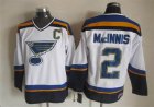 St.Louis Blues #2 Al Macinnis white CCM NHL hockey Jersey C patch