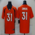 Denver Broncos #31 Justin Simmons Nike orange Color Rush Limited Jersey