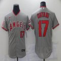 Nike Los Angeles Angels #17 Shohei Ohtani Gray Flexbase Authentic Collection Jersey