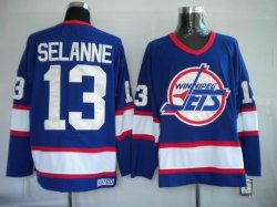 NHL jerseys New York Jets 13 Selanne blueÃ‚Â¡Ã‚Â¾Throwback