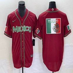 2023 World Cup Mexico red blank majestic baseball jerseys 22