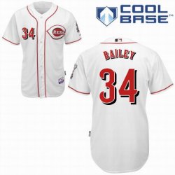 Cincinnati Reds BAILEY 34 White MLB Jerseys