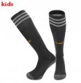 2023-2024 Real Madrid Club black kid soccer socks second away