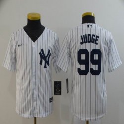 Youth Nike New York Yankees #99 Aaron Judge White majestic baseball Jersey