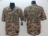 Pittsburgh Steelers #78 Alejandro Villanueva Nike Camo Salute to Service Limited Jersey