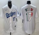 Los Angeles Dodgers #17 Shohei Ohtani Nike white throwback majestic baseball Jersey-BD 07