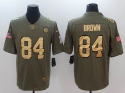 Nike Pittsburgh Steelers 84 Brown green gold fashion Color Rush Limited Jersey - å‰¯æœ¬