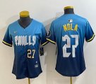 Youth Nike Philadelphia Phillies #27 Nola skyblue majestic baseball jersey city version-BD 02