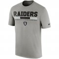 Oakland Raiders Nike Sideline Legend Staff Performance T-Shirt - Charcoal