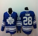 Toronto Maple Leafs Tie Domi #28 blue hockey Jerseys