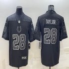 Nike Indianapolis Colts #28 Jonathan Taylor black Color Rush Limited Jersey Reflective version