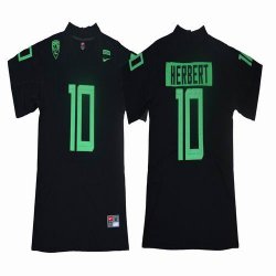 Oregon Duck #10 Justin Herbert black College Football Limited Jersey