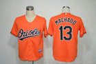 Baltimore Orioles #13 Manny Machado Orange MLB Jerseys