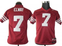 NCAA 7# ELWAY red jersey